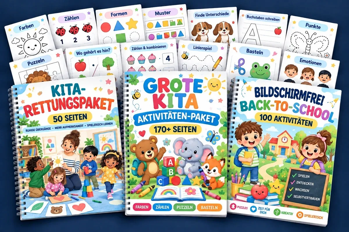 Komplette deutschsprachige Playprint-Bibliothek mit 3 Büchern und Arbeitsblättern